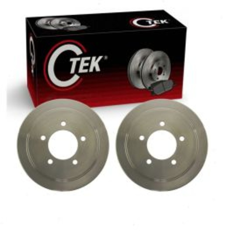 2 pc Centric CTEK Rear Brake Drums for 2009-2017 Jeep Compass