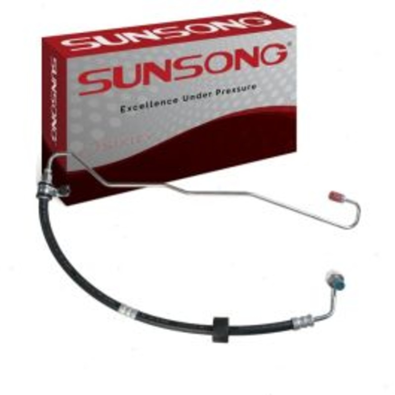 Sunsong Pump To Rack Power Steering Pressure Line Hose for 2001-2006 Hyundai Elantra