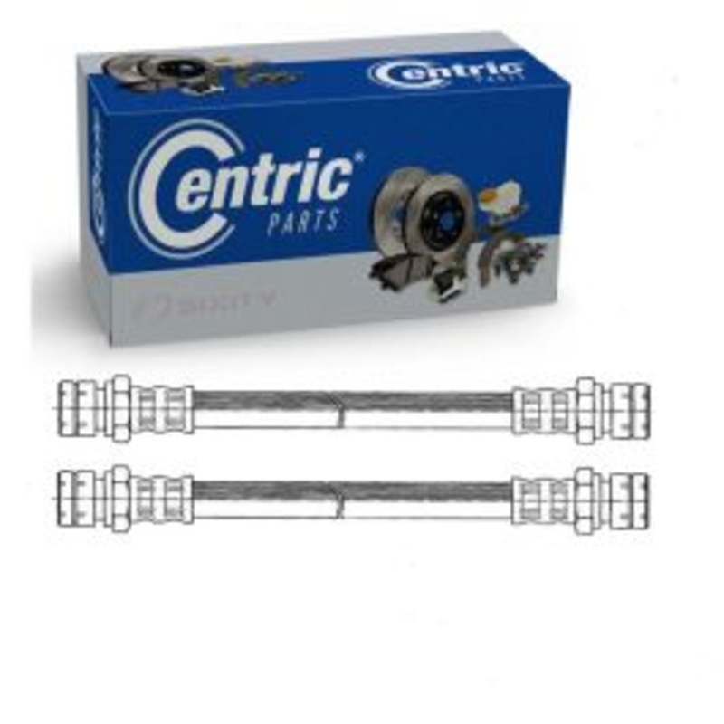 2 pc Centric Premium Rear Brake Hydraulic Hoses for 1954-1977 Volkswagen Beetle