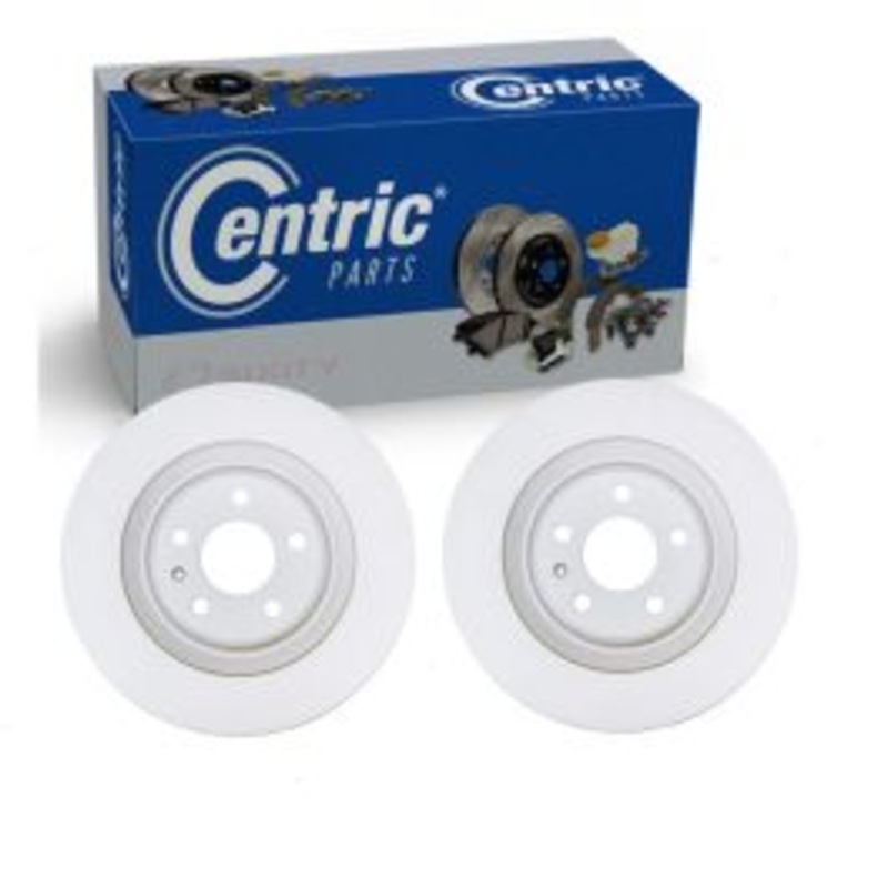2 pc Centric GCX Rear Disc Brake Rotors for 2012-2020 Audi A6 Quattro
