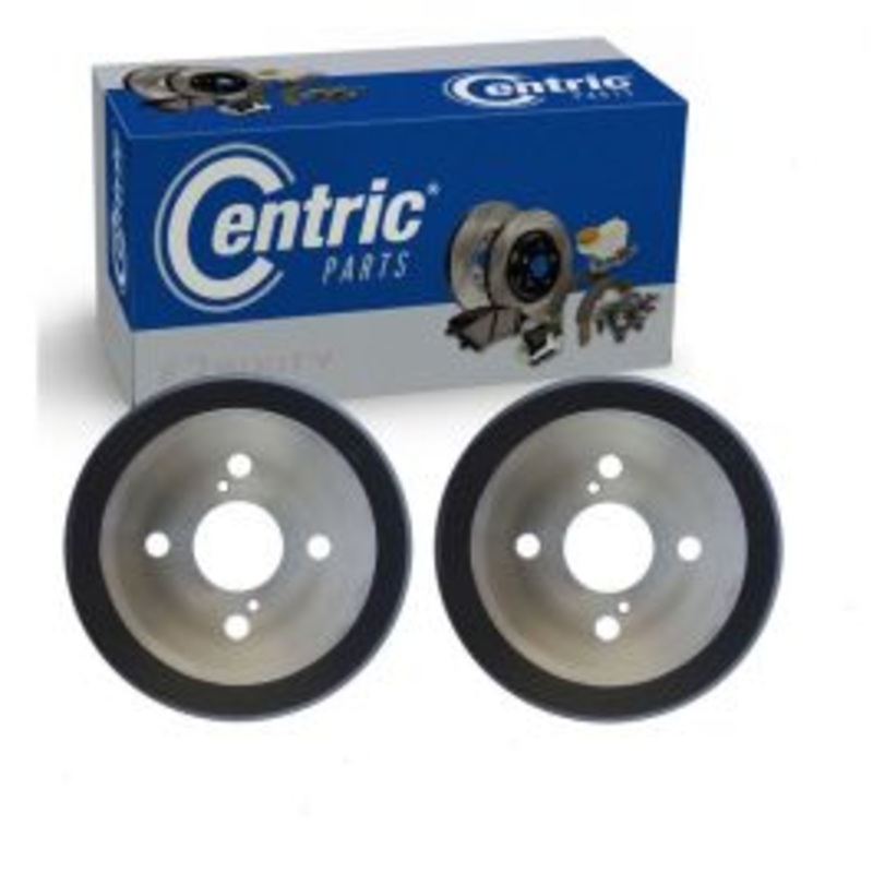 2 pc Centric Premium Rear Brake Drums for 1993-1997 Geo Prizm