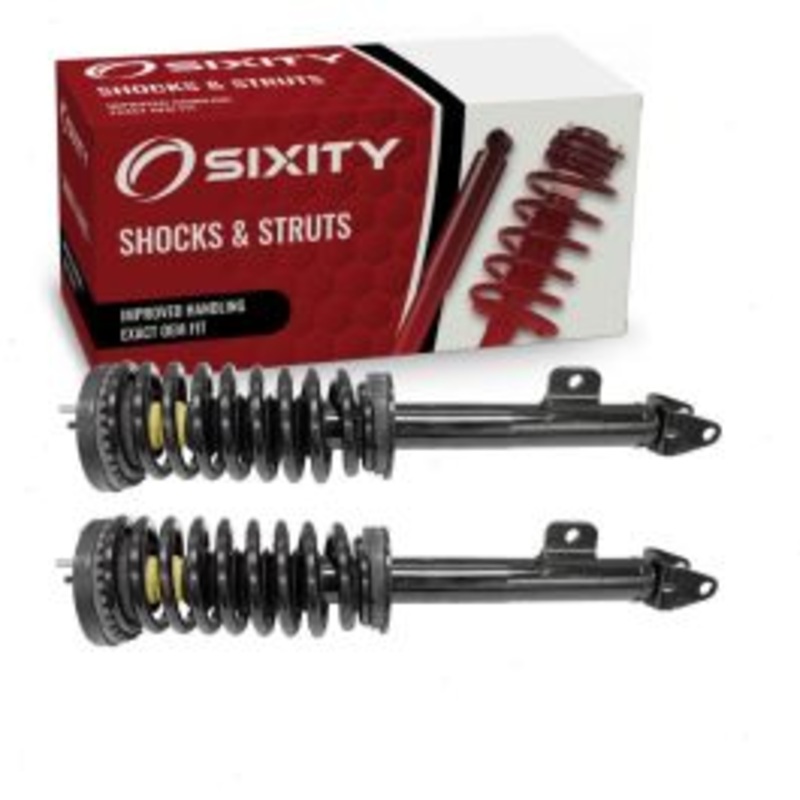 2 pc Sixity Front Strut & Coil Springs for 2006-2010 Dodge Charger 2.7L 3.5L V6