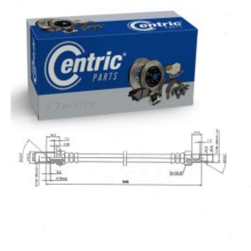 Centric Premium Rear Forward Brake Hydraulic Hose for 1981-1983 Ford LN7000