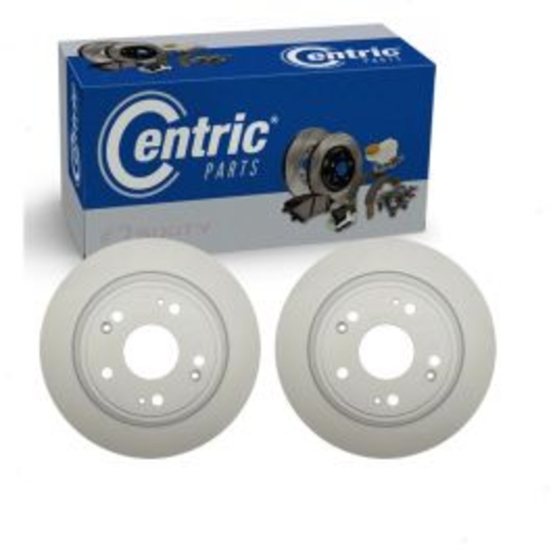 2 pc Centric GCX Rear Disc Brake Rotors for 2009-2014 Acura TSX