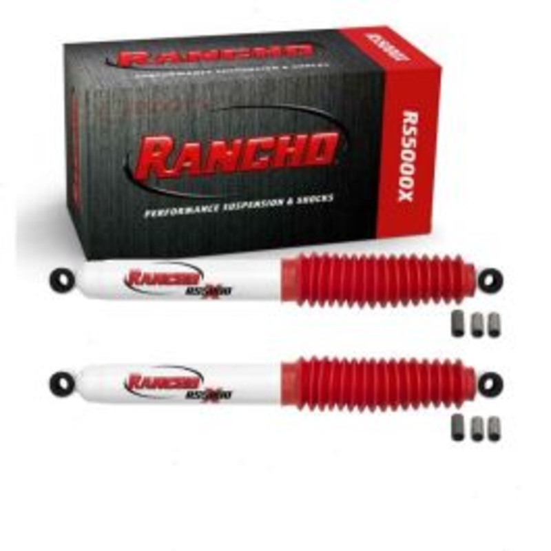 2 pc Rancho RS5000X Front Shock Absorbers for 1965-1974 Jeep DJ5