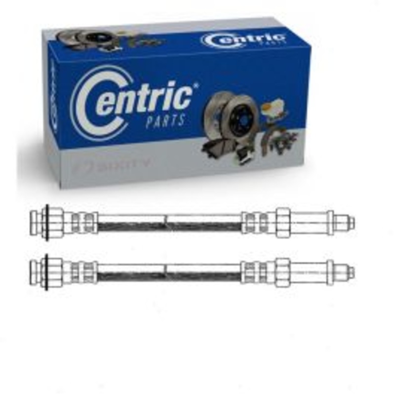 2 pc Centric Premium Front Brake Hydraulic Hoses for 1958 Chevrolet Yeoman