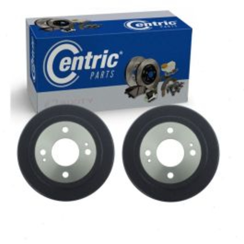2 pc Centric Premium Rear Brake Drums for 1986-1989 Honda Accord