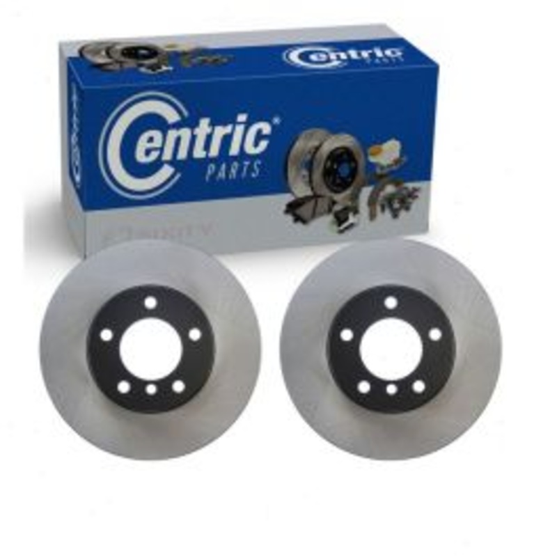 2 pc Centric Premium Front Disc Brake Rotors for 2015-2016 BMW 228i xDrive