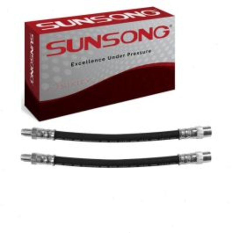 2 pc Sunsong Rear Outer Brake Hydraulic Hoses for 1987-1991 BMW 325is
