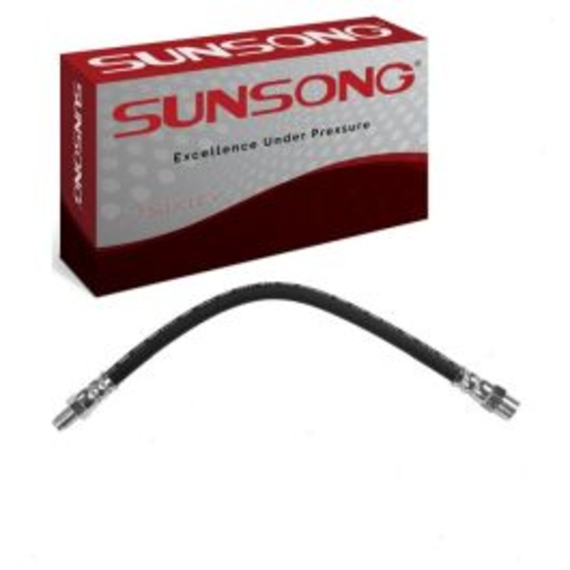 Sunsong Rear Center Brake Hydraulic Hose for 1987-1989 Mercedes-Benz 260E