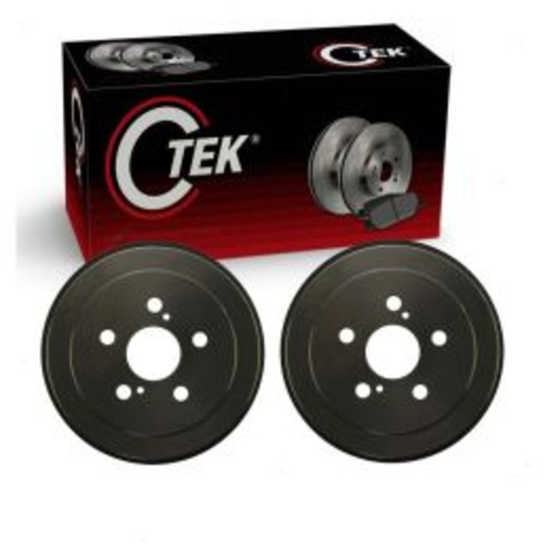 2 pc Centric CTEK Rear Brake Drums for 2000-2005 Toyota Celica