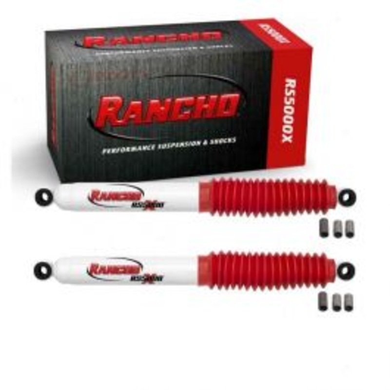 2 pc Rancho RS5000X Rear Shock Absorbers for 1966-1968 Jeep CJ6A