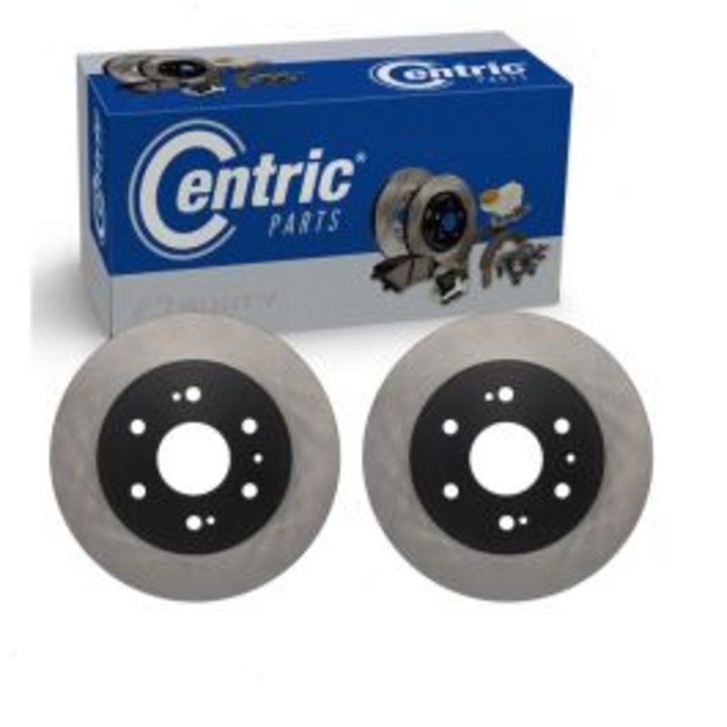 2 pc Centric Premium Front Disc Brake Rotors for 2007-2020 Cadillac Escalade