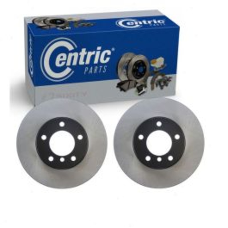 2 pc Centric Premium Front Disc Brake Rotors for 2017-2019 BMW 330i xDrive