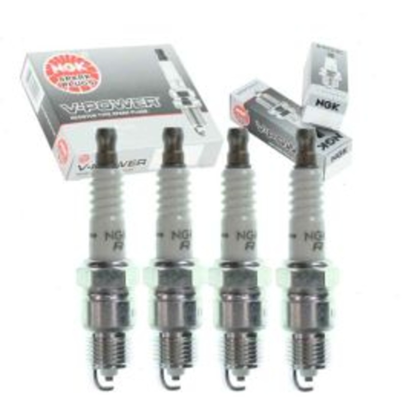 4 pc NGK V-Power Spark Plugs for 1981-1983 American Motors Eagle 2.5L L4