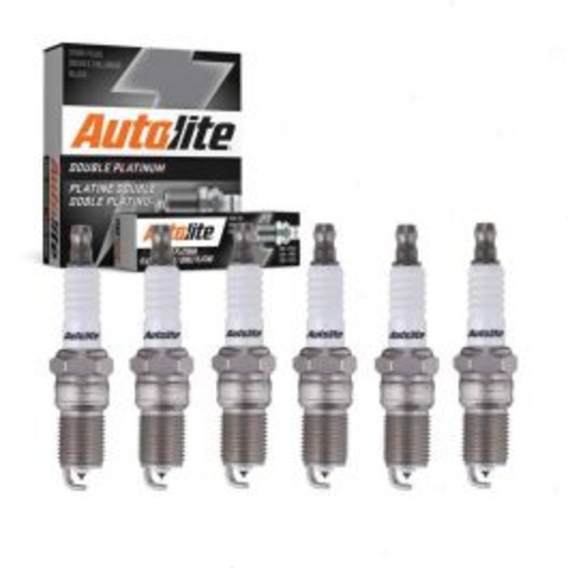 6 pc Autolite Double Platinum Spark Plug for 1996 Chevrolet G30 4.3L V6