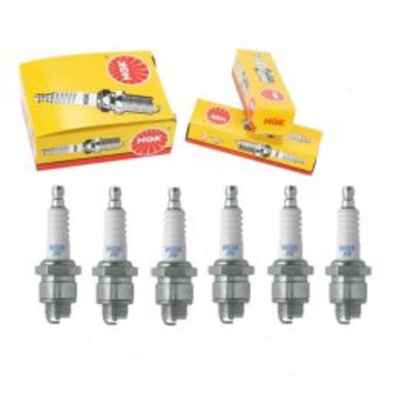 6 pc NGK Standard Spark Plugs for 1966 Pontiac LeMans 3.8L L6