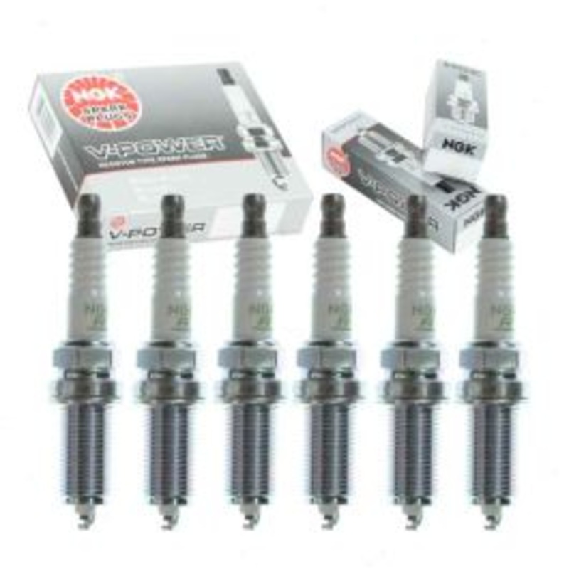 6 pc NGK V-Power 7787 LFR6C-11 Spark Plugs