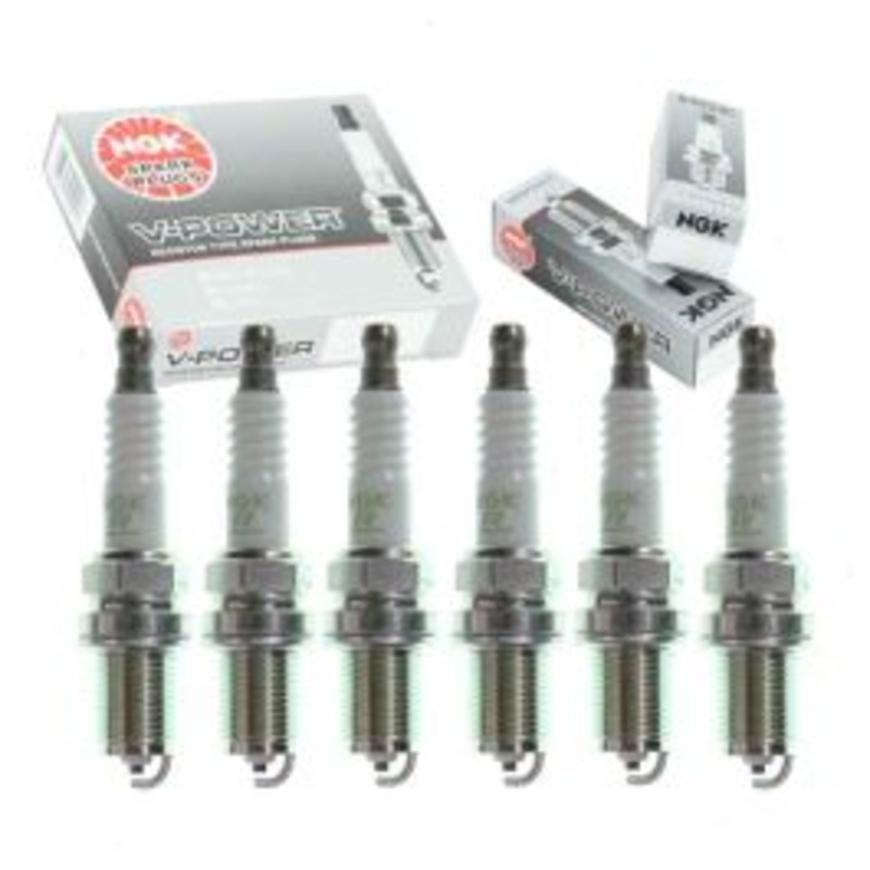 6 pc NGK V-Power Spark Plugs for 1992-2005 BMW 320i 2.0L 2.2L L6