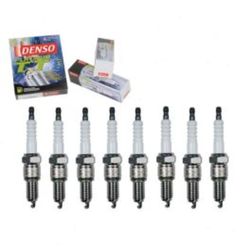 8 pc DENSO Platinum TT Spark Plugs for 1968-1974 Cadillac DeVille 7.7L V8