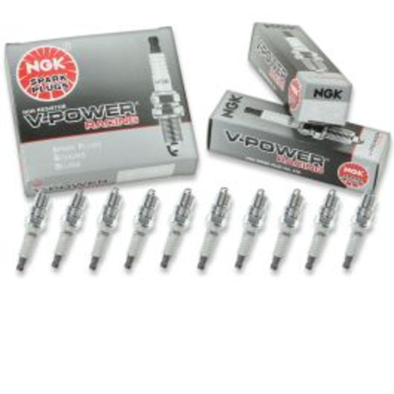 10 pc NGK V-Power Racing 5034 R5674-7 Spark Plugs