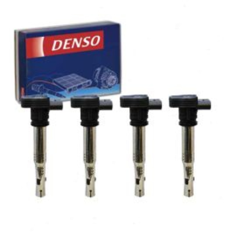 4 pc DENSO Direct Ignition Coils for 2009-2013 Audi A3 Quattro 2.0L L4