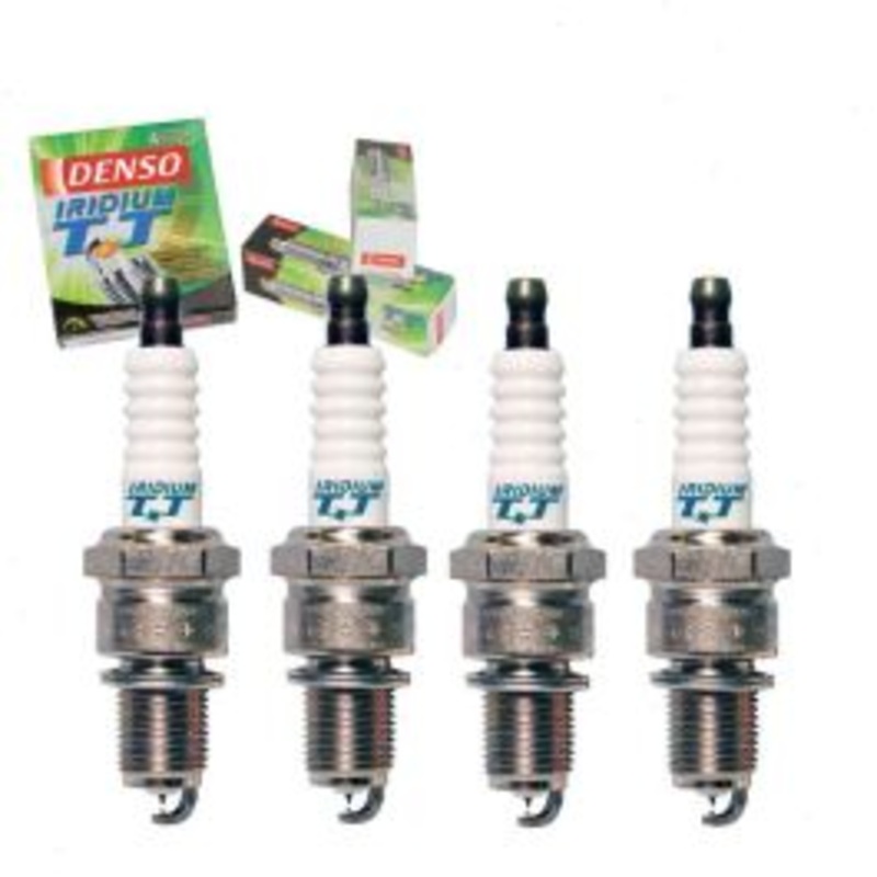 4 pc DENSO Iridium TT Spark Plugs for 1976-1987 Subaru Standard 1.4L 1.6L 1.8L H4