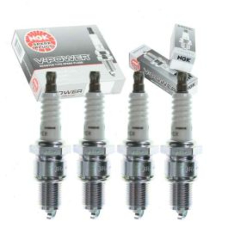 4 pc NGK V-Power Spark Plugs for 1984-1995 Dodge Caravan 2.2L 2.5L L4