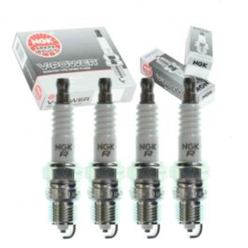 4 pc NGK V-Power Spark Plugs for 1985-1990 GMC Safari 2.5L L4