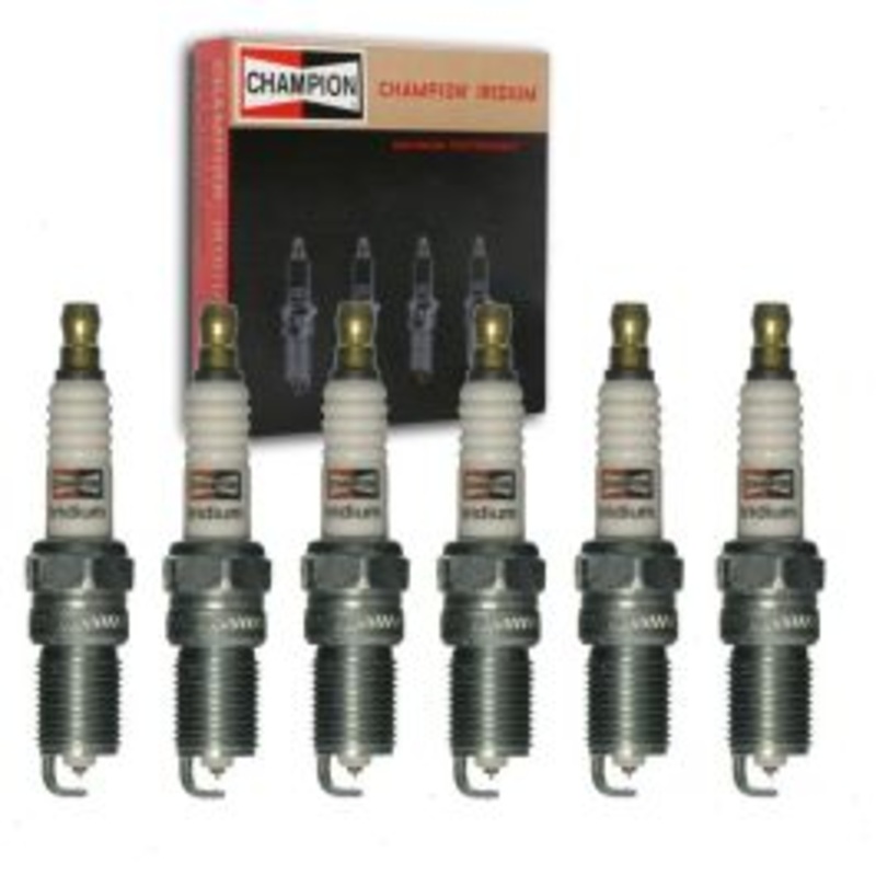 6 pc Champion Iridium Spark Plugs for 1997 Ford E-150 Econoline Club Wagon 4.2L V6