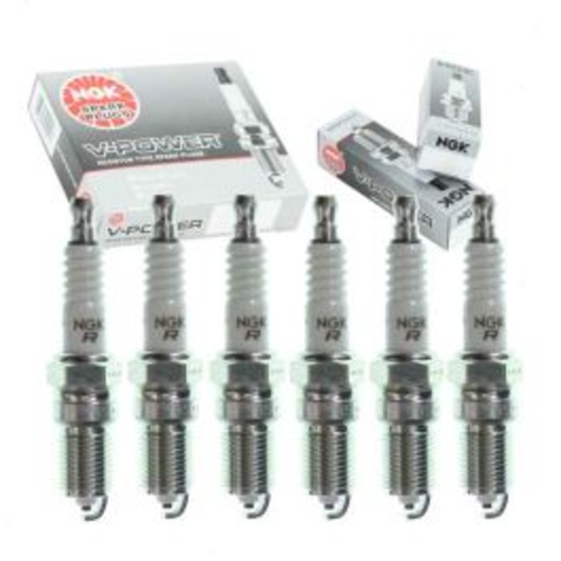 6 pc NGK V-Power Spark Plugs for 1983 Ford Thunderbird 3.8L V6