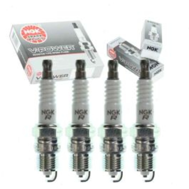 4 pc NGK V-Power Spark Plugs for 1985-1987 Oldsmobile Calais 2.5L L4