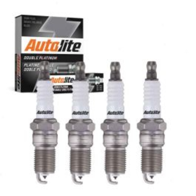 4 pc Autolite Double Platinum Spark Plug for 1983-1988 Ford Thunderbird 2.3L