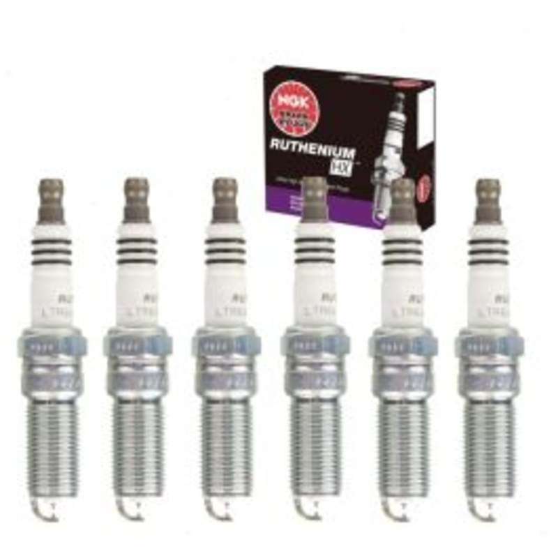 6 pc NGK Ruthenium HX Spark Plugs for 2005-2010 Buick Allure 3.0L 3.6L V6