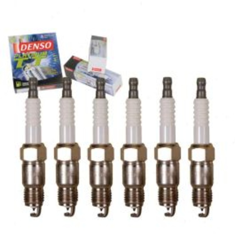 6 pc DENSO Platinum TT Spark Plugs for 1985 Cadillac Cimarron 2.8L V6