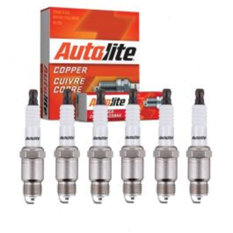 6 pc Autolite Copper Core Spark Plugs for 1971 GMC P15 P1500 Van 4.1L L6