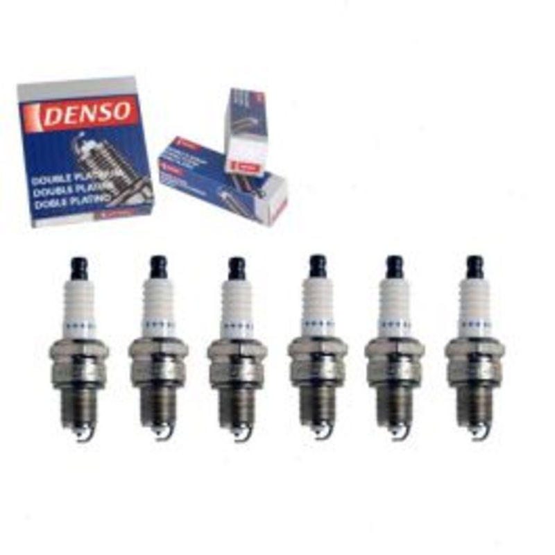 6 pc DENSO Double Platinum Spark Plugs for 1965 American Motors Classic 3.3L 3.8L L6