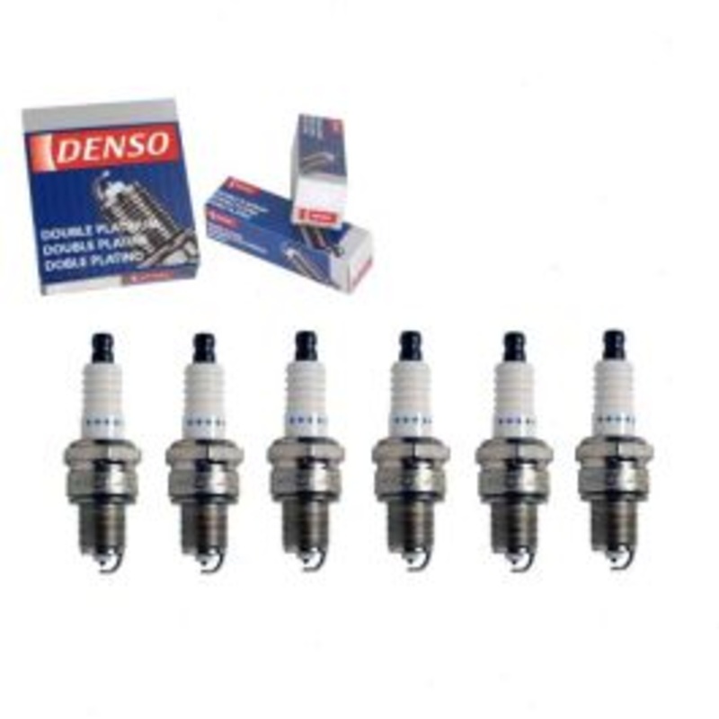 6 pc DENSO Double Platinum Spark Plugs for 1969 Chevrolet Brookwood 4.1L L6