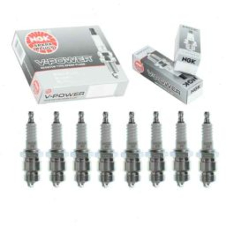 8 pc NGK V-Power Spark Plugs for 1972-1973 Ford P-350 5.0L 5.9L 6.4L V8