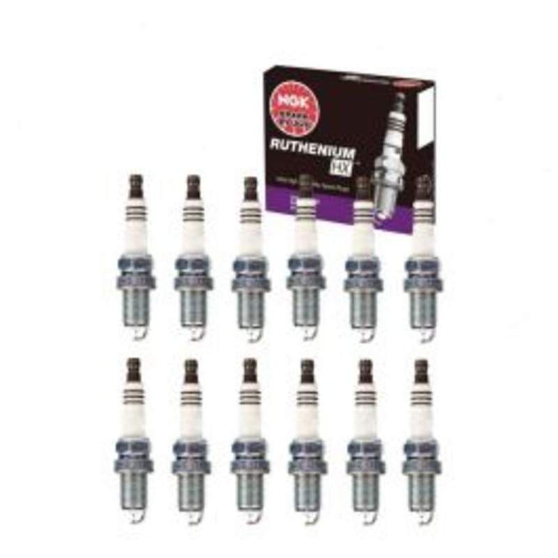 12 pc NGK Ruthenium HX Spark Plugs for 1998-2001 BMW 750iL 5.4L V12
