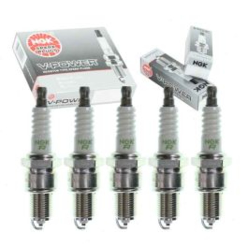 5 pc NGK V-Power Spark Plugs for 1986 Audi 5000 Quattro 2.2L L5