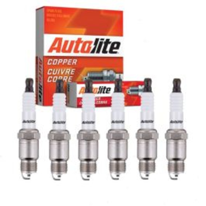 6 pc Autolite Copper Core Spark Plugs for 1975-1978 Plymouth Fury 3.7L L6