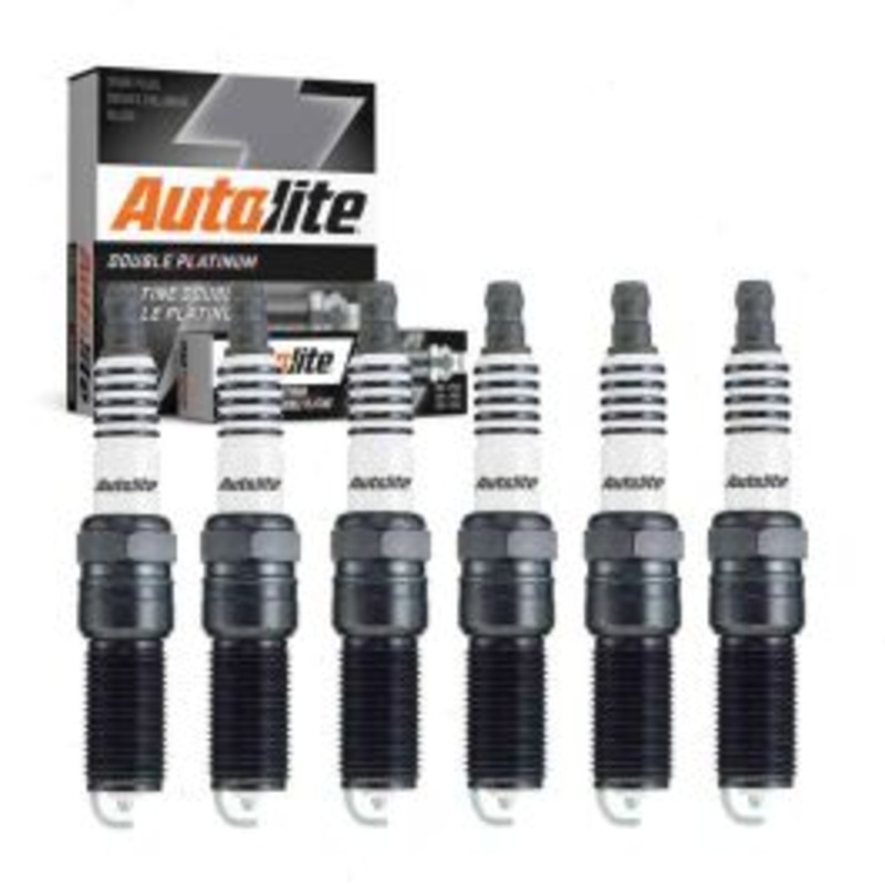 6 pc Autolite Double Platinum Spark Plug for 2013-2015 Cadillac ATS 3.6L V6