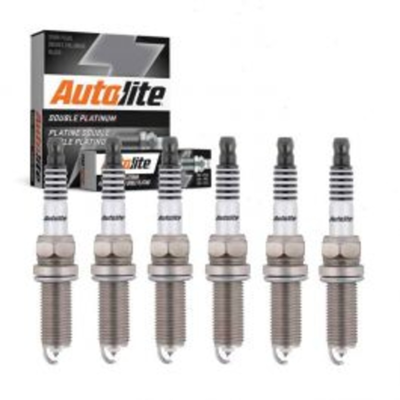 6 pc Autolite Double Platinum Spark Plug for 2014-2018 Infiniti Q70 3.5L V6