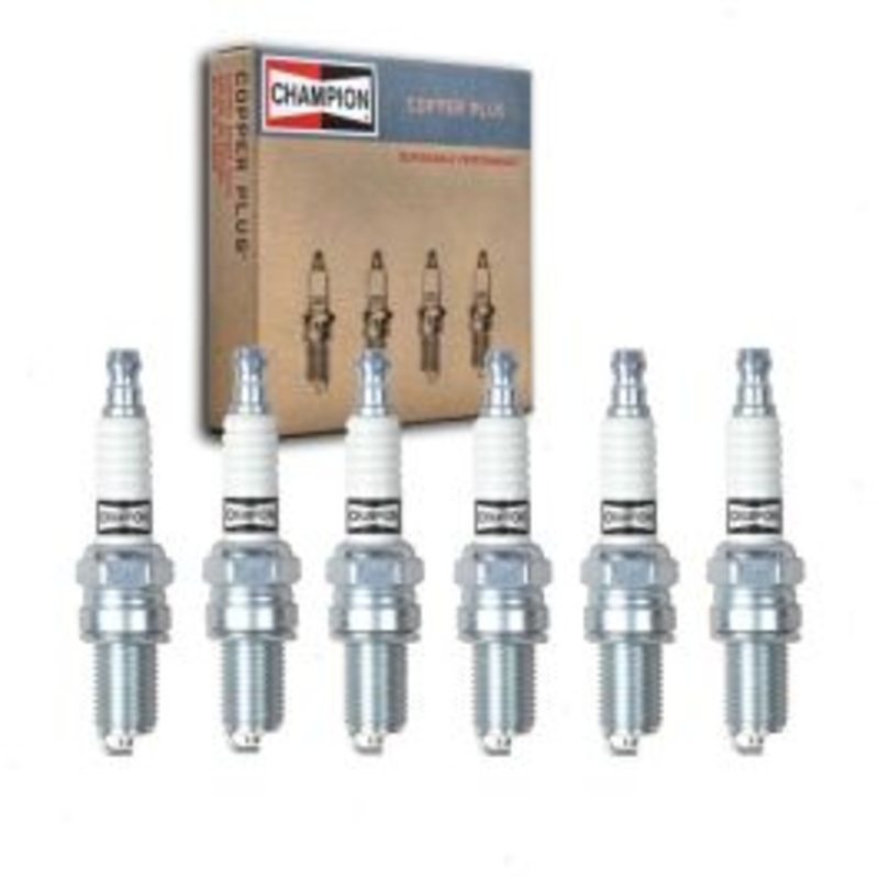 6 pc Champion Copper Plus 810S RA8HC Spark Plugs