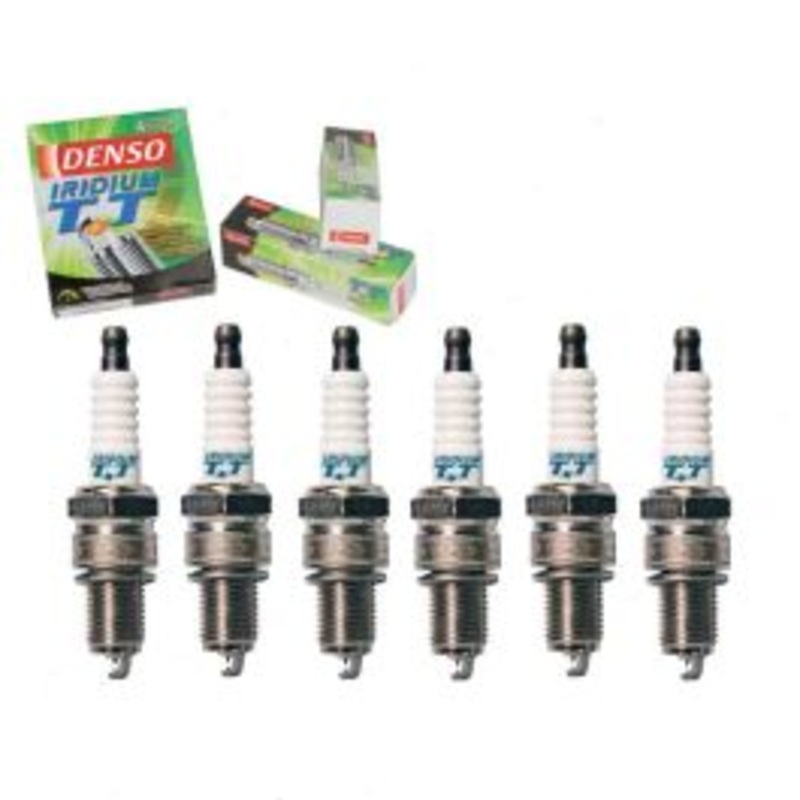 6 pc DENSO Iridium TT Spark Plugs for 1968-1974 Dodge D100 Pickup 3.2L 3.7L L6