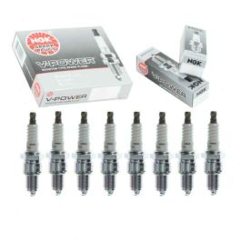 8 pc NGK V-Power Spark Plugs for 1968-1974 Dodge D200 Pickup 5.2L 5.9L V8