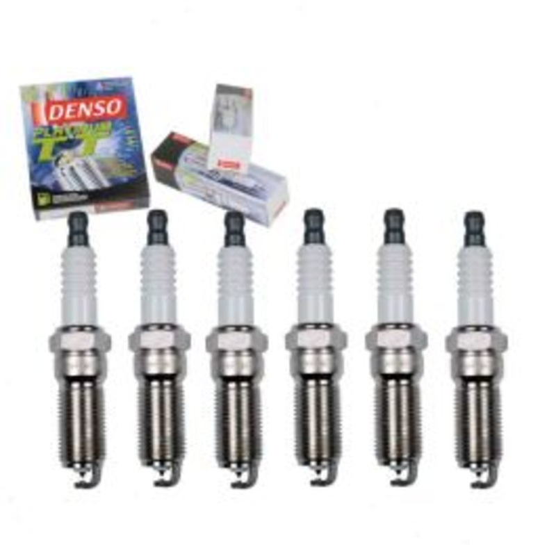 6 pc DENSO Platinum TT Spark Plugs for 2014-2017 GMC Sierra 1500 4.3L V6