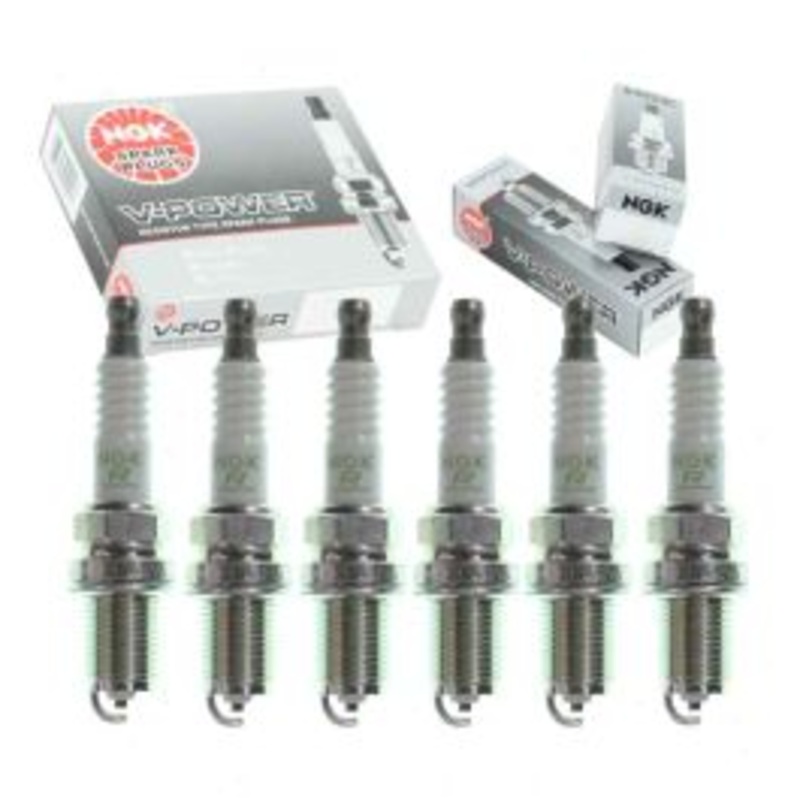 6 pc NGK V-Power Spark Plugs for 2003 Isuzu Rodeo Sport 3.2L V6