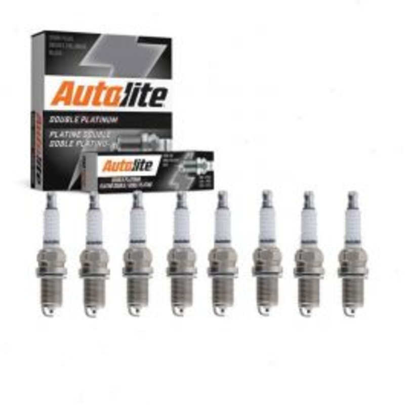 8 pc Autolite Double Platinum Spark Plug for 1992-1994 Dodge B250 5.2L 5.9L